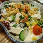 海鮮カルパッチョシーザーサラダ
