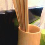 人力俥 - 洗って使うであろう竹箸