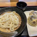 松製麺所 - ざるうどんと椎茸天2枚