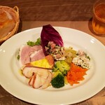 ビセスティーレ - 料理写真:前菜・パン・アイスティー