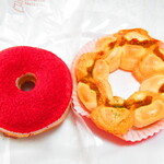 Mister Donut - ポン・デ・ちぎりパン・キーマカレー＆チーズ　１９４円とフランボワーズリング　１５１円（税込）【２０２１年４月】