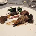 ASAHINA Gastronome - クロワゼ鴨のコンポジション　黒胡麻の香る蕪のブレゼ、ソース　オ　ジュ