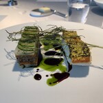 ASAHINA Gastronome - 平スズキ&春野菜　ポワレにし、春野菜のミルフィーユ　ソースベルジュ