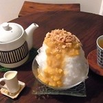 きぃ房茶 - コーン茶のかき氷＆コーン茶セット