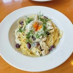 Habukicchinrozumarino - 赤インゲンと鶏ささみの味噌クリームパスタ