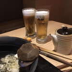 Shabushabu Onyasai - 生ビールからスタート
                        銘柄はスーパードライ（調べて来たけど）