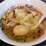 塩そば専門店 桑ばら - 塩ワンタンつけ麺（裏そば）