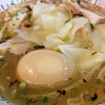 塩そば専門店 桑ばら - 塩ワンタンつけ麺（裏そば）