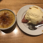 グルマン - コーヒー風味のクリームブリュレとバニラアイスフルーツキャラメリーゼ