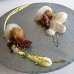 エスキス - サヴァラン  葡萄とサフランのゼリー、甘草のアイスクリーム3