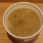 スープストックトーキョー - ポロ葱と白いんげん豆のミネストローネのスモールカップ