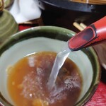 かめや食堂 - そば湯