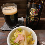 鶏's - 鶏's(エビスブラック、お通し)