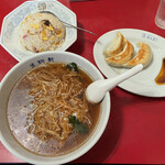 Ikoma Ken - エノキ老麺＋半チャーハン＋半餃子