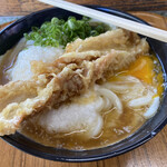 山越うどん - かまたまやまonちくわ天です