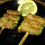 高田屋 - おまかせコース①（元気の出る串、アスパラ巻き）