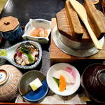 Toriu - 釜めし・とりわさ御膳（￥1890）休日ならではの、贅沢な昼ごはん！