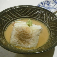 徳うち山 - 焼き胡麻豆腐といちじく