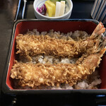 神田まつや - 天丼(車海老２尾)＠3,135 