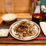 Gabu Nomi Dokoro Onizori Gorira - 【2021年４月14日】『野菜炒め定食』。