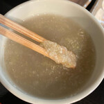 染地台 藪蕎麦 - 別仕立て蕎麦湯　粗挽き粉使用