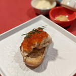 炭火焼鳥さかもり北新地 - 鶏のブルスケッタ