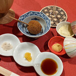 炭火焼鳥さかもり北新地 - ずんだ豆のコロッケ