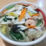 台湾料理 百味鮮 - 海鮮刀削麺☆ 麺大盛