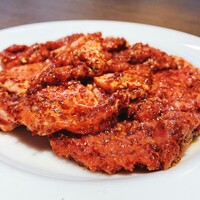 タン切り落としの辛ニンニク焼き