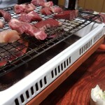 すえひろ屋 - ガスコンロで焼きます