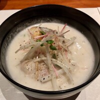 島之内 一陽 - 焼いた鯛と蛤のスープ煮