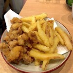 居酒屋かずちゃん - 軟骨天とさきイカの天ぷら