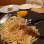 やまぐち - 〆はフカヒレのクリームパスタ