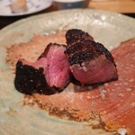 やまぐち - 2時間かけて焼いた牛フィレ肉の炭火焼き