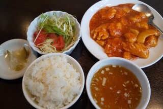 Shouryuu - Ｃランチ  海鮮チリソース  900円