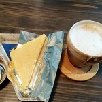 Kimama cafe - 星砂のチーズタルト＆アイスカフェオレ