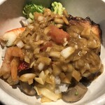 鴨出汁中華蕎麦 麺屋yoshiki - 濃厚海老カレー和えつけ麺+小ライス