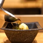 Kagurazaka Yokota - 穴子の揚げおろし煮の天ぷら