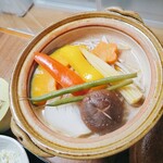 Minshuku Masago - 夕食の野菜蒸し