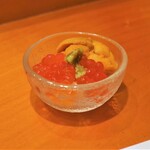 鮨 井上 - イクラとウニ