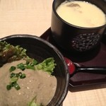 美登利総本店 - カニみそサラダ（ミニ）と茶碗蒸し