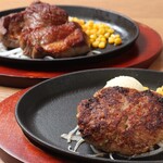 采用日本黑毛牛腱子肉和国产房总奥利维亚猪肉制成！手揉汉堡牛排