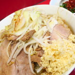 ラーメン二郎 - ラーメン小＋ニンニク多め＋青ネギ