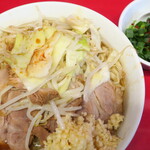 ラーメン二郎 - ラーメン小＋ニンニク多め＋青ネギ