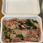 ナナイロパスタ - （期間限定・終了）桜ペペロンチーノ ～桜を練りこんだスパゲティ～ 1,180円 ＋ 大盛り 250 ＝ 1,430円。