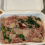 ナナイロパスタ - （期間限定・終了）桜ペペロンチーノ ～桜を練りこんだスパゲティ～ 1,180円 ＋ 大盛り 250 ＝ 1,430円。