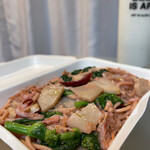 ナナイロパスタ - （期間限定・終了）桜ペペロンチーノ ～桜を練りこんだスパゲティ～ 1,180円 ＋ 大盛り 250 ＝ 1,430円。