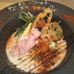 カニ蟹 crab noodle 三宮 - 赤蟹 noodle 味噌バター仕立て ランチ限定 蟹飯セット 1,450円