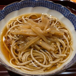 豪龍久保 - 独活のきんぴら蕎麦