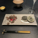 西麻布 焼肉 X - 但馬玄ユッケ。
                                大変に美味し。